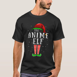 Anime Elf Matching Family Group Christmas Party Pa T-Shirt