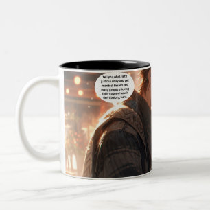 Anime "elope" Two-Tone coffee mug