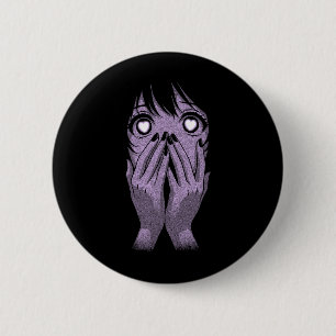 Anime Eyes Girl Hearts Manga Otaku Grunge Goth Alt 6 Cm Round Badge