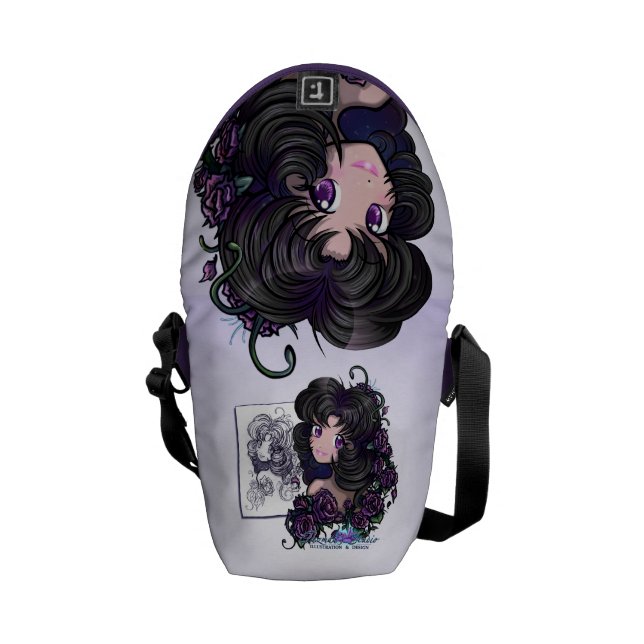 Anime Eyes! Kawaii Cute Anime Girl Mini Bag Messenger Bag (Back Open)