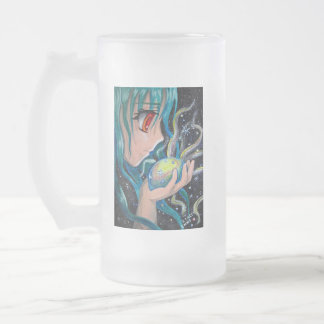 Anime Fairy Frosted Glass Beer Mug