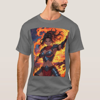 ANIME FIRE GIRL friend T-Shirt