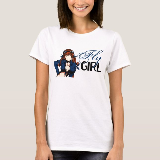 Anime Fly Girl T-Shirt (Front)