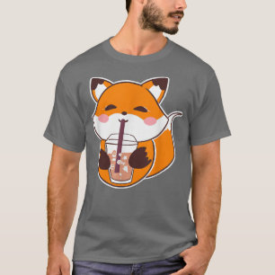 Anime Fo Drinking Boba Milk Bubble Tea Kawaii 31 T-Shirt