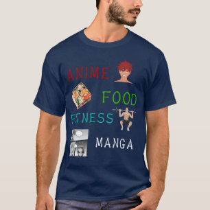 Anime Food Fitness Manga Kawaii Anime Fan vintage T-Shirt