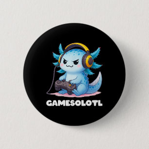 Anime Gamesolotl Axolotl Boys 10-12 Kid Gamer Gami 6 Cm Round Badge