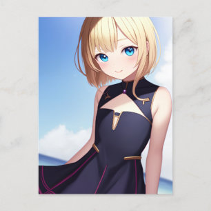 Anime Girl 009  Postcard