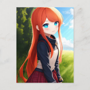 Anime Girl 019  Postcard