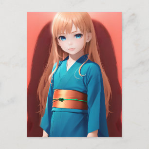 Anime Girl 040 Postcard