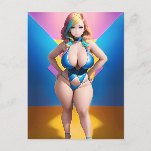 Anime Girl 047  Postcard (Front)
