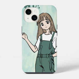 Anime Girl Aesthetic iPhone Case - Cute Cartoon Ph