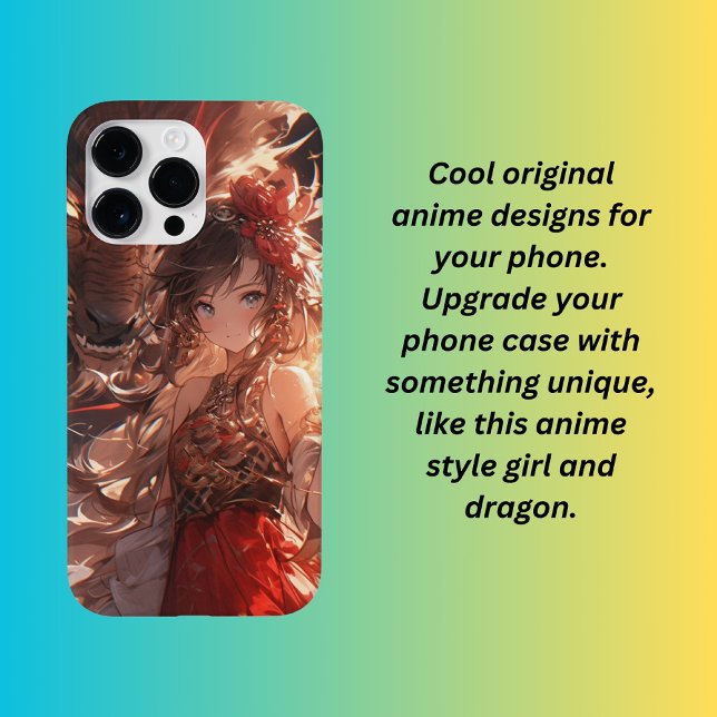 Anime girl and dragon Case-Mate iPhone case (Creator Uploaded)