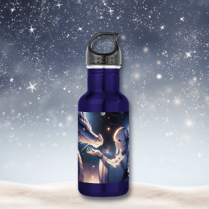Anime Girl and Her Dragon Mystical 532 Ml Water Bottle