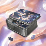 Anime Girl and Her Dragon Mystical   Jigsaw Puzzle<br><div class="desc">Mystical fantasy art puzzle with metal container.  Ai art depicting a pretty anime girl and her dragon in an ethereal setting.</div>