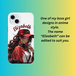 Anime girl boss  iPhone 15 mini case