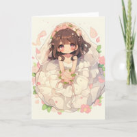 Anime Girl Bride Wedding Chibi