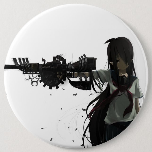 Anime Girl Button (Front)