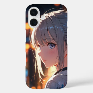 anime girl iPhone 16 case