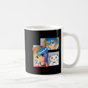 Anime Girl Cat Otaku Anime Merch Kawaii Stuff  Coffee Mug