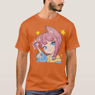 Anime Girl Cute Kawaii Anime Cat Ears Manga Otaku T-Shirt
