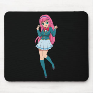 Anime Girl Cute Waifu Japanese Cartoon Character Mouse Mat