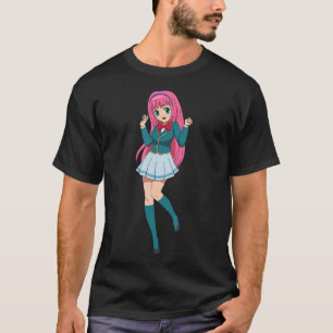 Anime Girl Cute Waifu Japanese Cartoon Character T-Shirt