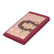 Anime girl doing her makeup Photo Wallet