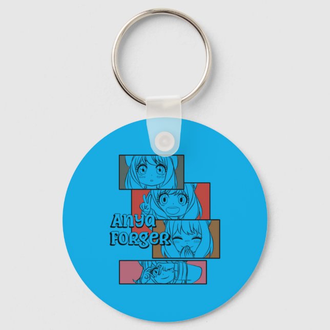Anime Girl - Forger Artwork Key Ring (Front)