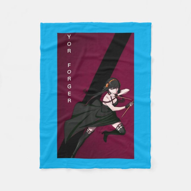 Anime Girl - Forger Image Fleece Blanket (Front)