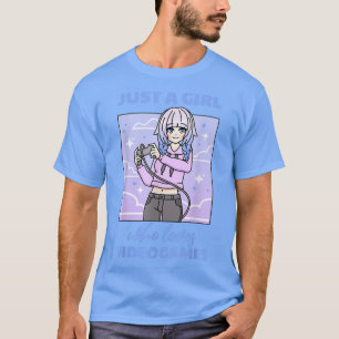 Anime Girl Gaming Lover Videogames Otaku Anime Gam T-Shirt