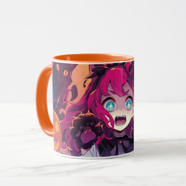 Anime Girl - Halloween Themed | Mug (Front Left)