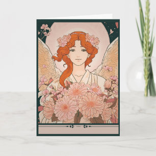 anime girl happy birthday card