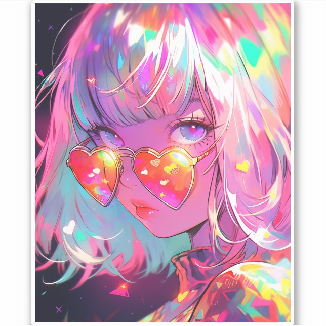 Anime Girl Hearts (Front)