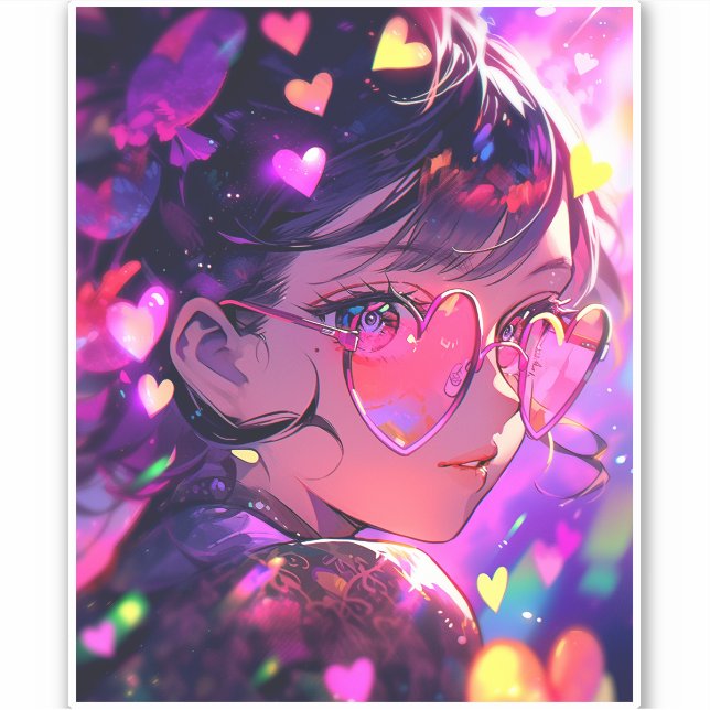 Anime Girl Hearts (Front)