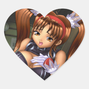 Anime Girl - Honey Heart Sticker