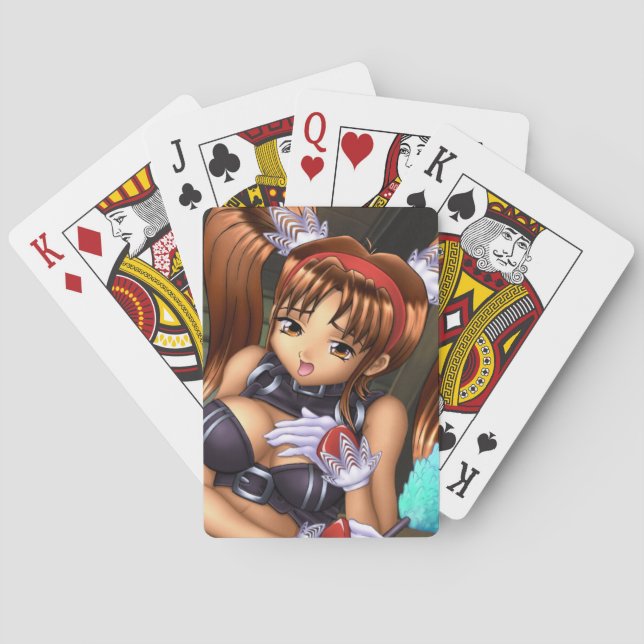 Anime Girl - Honey Playing Cards (Back)