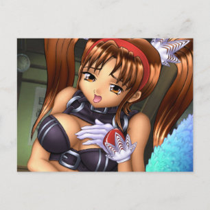 Anime Girl - Honey Postcard