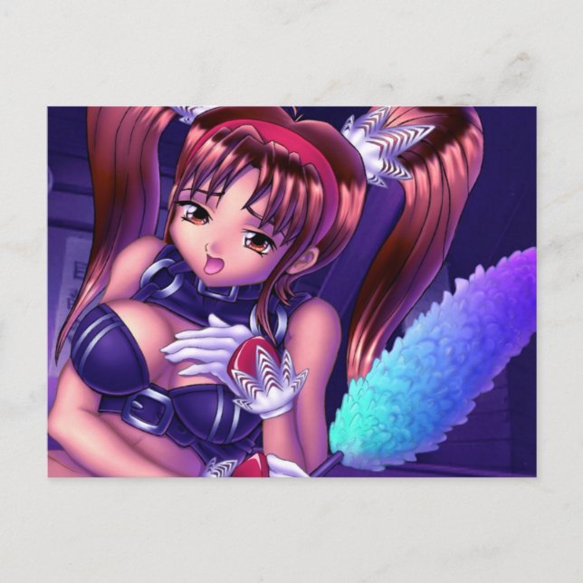 Anime Girl - Honey Postcard (Front)