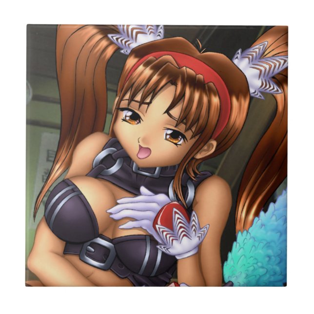 Anime Girl - Honey Tile (Front)