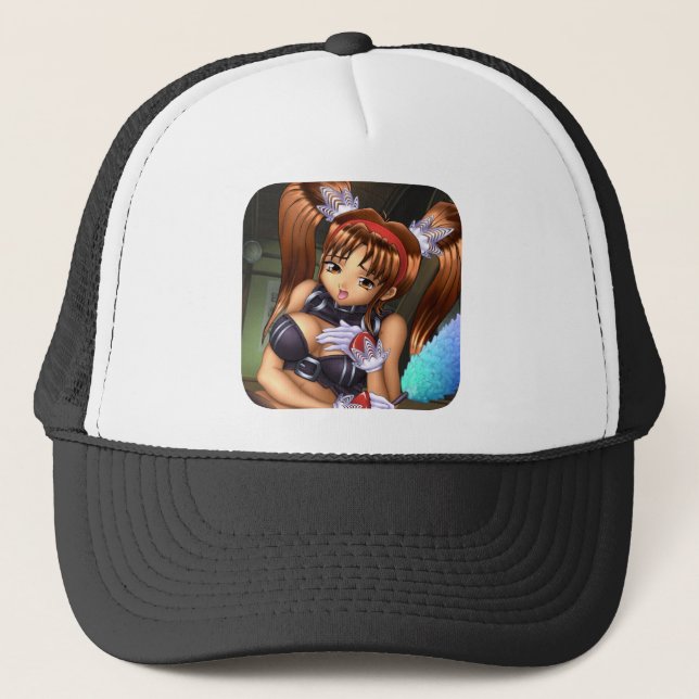 Anime Girl - Honey Trucker Hat (Front)