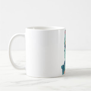anime girl in a frog hoodie coffee mug