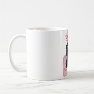 anime girl in a kitty hoodie coffee mug