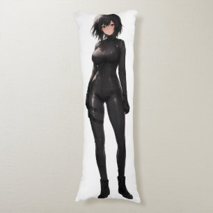 Anime Girl in Bodysuit Body Cushion