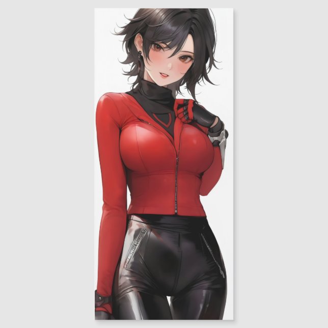Anime Girl in Leather (Front)