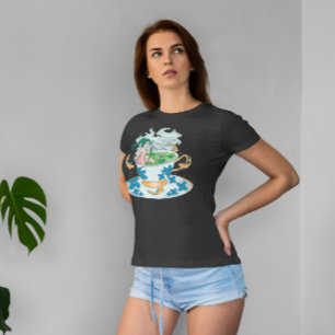 Anime Girl In Tea Cup T-Shirt