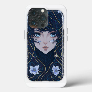 anime girl intricate details iphone case