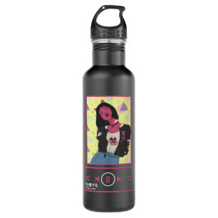 Anime Girl Japanese Aesthetic anime Otaku Music pl 710 Ml Water Bottle