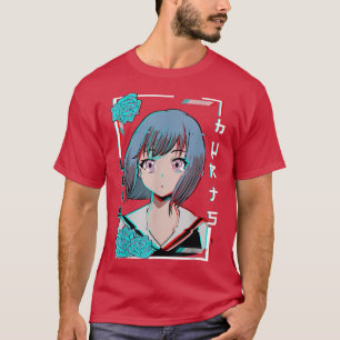 Anime Girl Japanese Aesthetic Waifu Otaku Weeb Art T-Shirt
