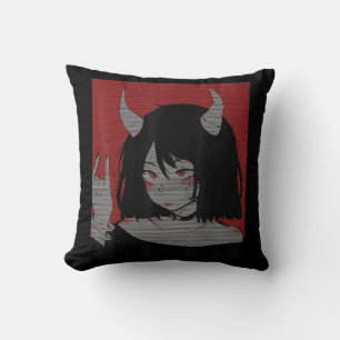 Anime Girl Kawaii Waifu Aesthetic Japanese Otaku  Cushion