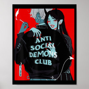 Anime Girl Kawaii Waifu Egirl Aesthetic Japanese O Poster